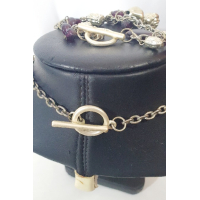 Zilverkleurige ketting en armband